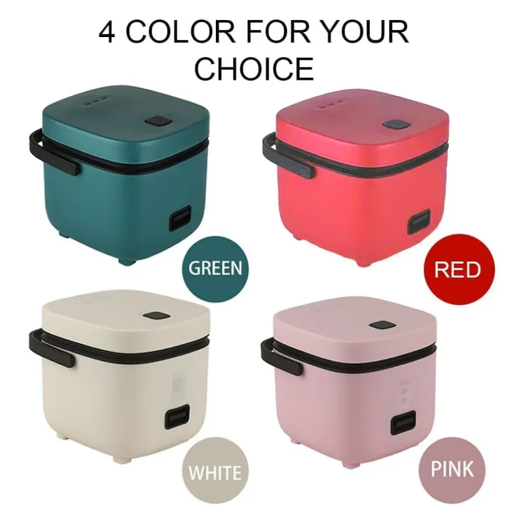 Portable Mini Rice Cooker 1.2Liter Cute Rice Cooker NonStick Rice