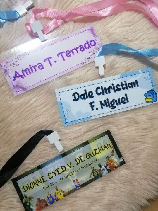 Laminated Customized Name tag | Lazada PH