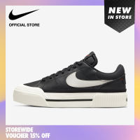 Nike Womens Court Legacy Lift Shoes - Black