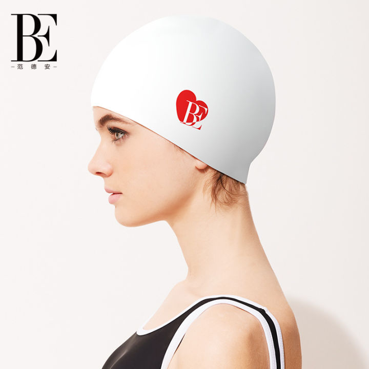 be-หมวกว่ายน้ำใช้ได้ทั้งชายและหญิงหมวกว่ายน้ำซิลิโคนกันน้ำแบบไม่รัดหัวสำหรับผู้ใหญ่ฝึกซ้อม