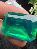 Lab Green Topaz 20x27mm weight 56 carats Emerald cut 1 Pieces