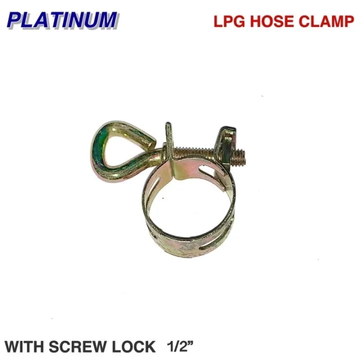 LPG Hose Clamp Size 1/2” With Screw Lock Hose Clamp Lazada PH