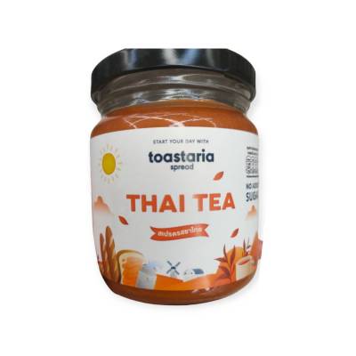 Toastaria Thai Tea Spread200g.สำหรับทาขนมปัง รสชาไทย  200กรัม