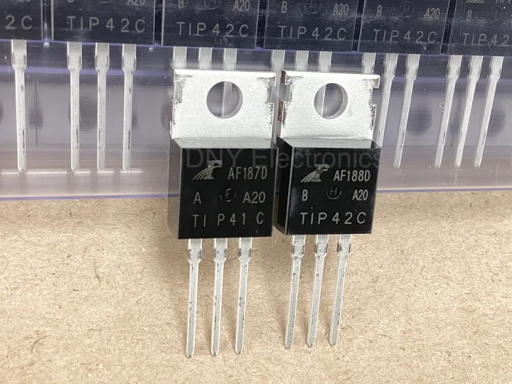 HUABAN 10 Pezzi TIP41C 100V 6A TO220 BJT Bipolar Silicon NPN Transistor - Foto 11