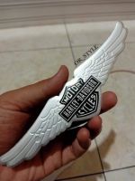 โลโก้ Harley Davidson งานอลูมิเนียมบาง ขนาด 17.5x4.5cm