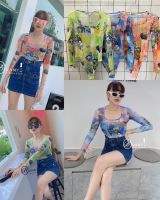 ?New!!! BunnyFashion?
Bodysuitซีทรูคอเหลี่ยม ผ้ายืดซีทรู ทรงสวย รับSummer สวยๆ
มี3สี เขียว ฟ้า ส้ม 
อกยืด32”-38”