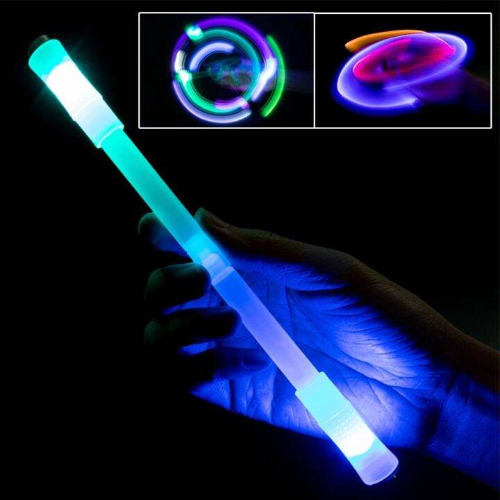 Spinning Pens Glow Pen Spinning LED Rotating Spin Pen Mods Rolling Finger Glowing Lazada.co.th