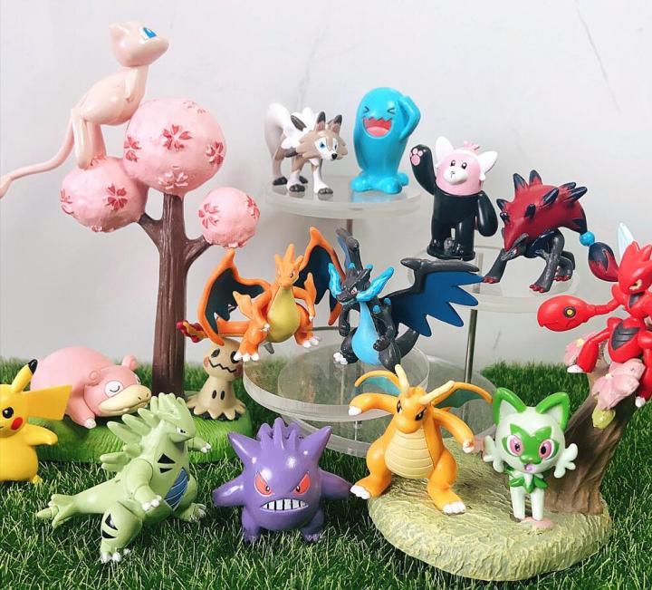 Pokemon Figures Tyranitar Charizard Y Mew Charizard X Wobbuffet Zoroark Gengar Mimikyu Scizor