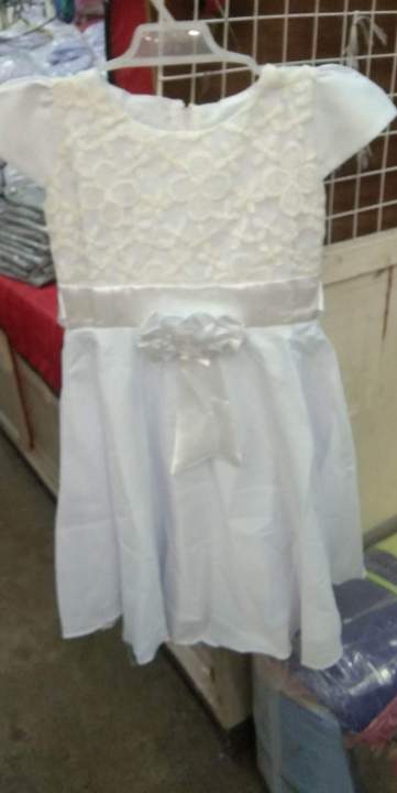 WHITE DRESS with belo for kumpil,babtismal,graduation | Lazada PH