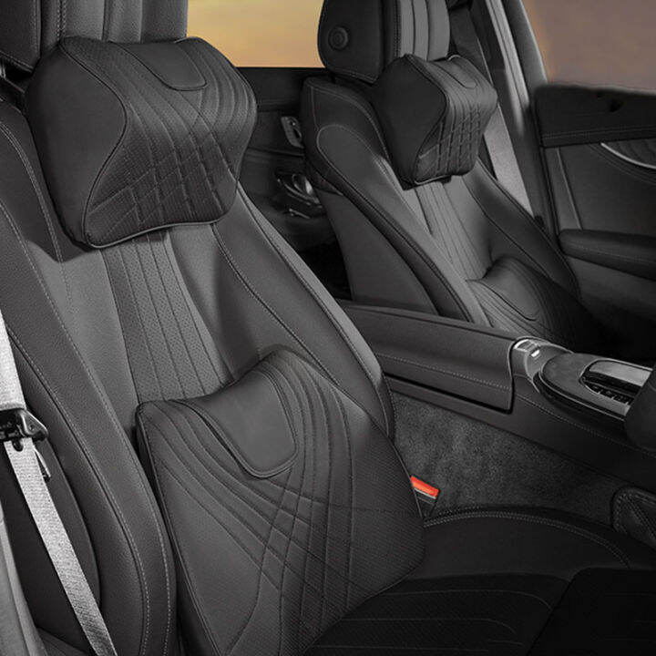 Car headrest neck pillow car lumbar support cushion car main driver