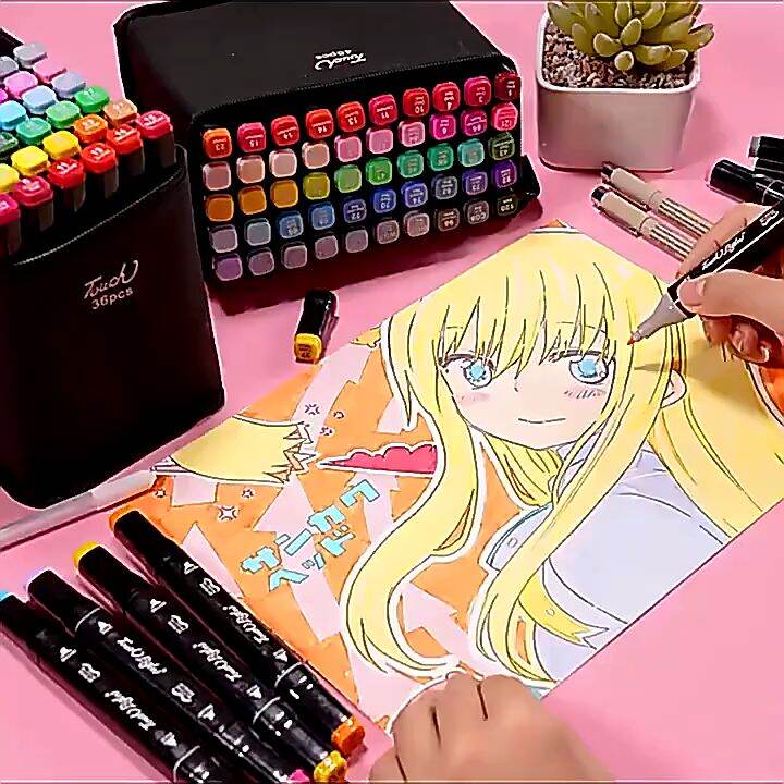 Painting Markers Manga Sketching Markers Art School Supplies Permanent