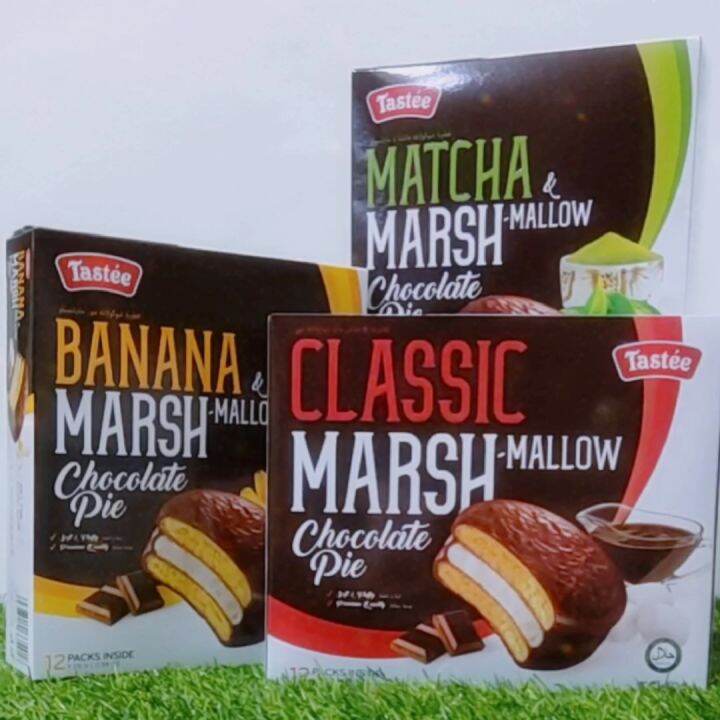 Snacks, Chocolate Pie Tastee 12 packs x 25g, quality food, Halal, The
