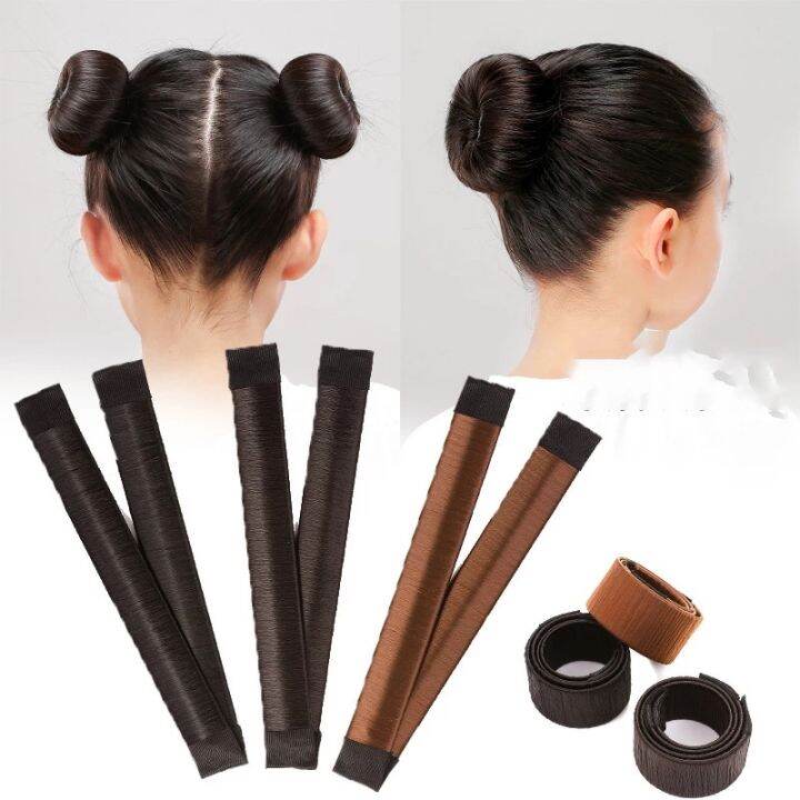 Women's Girls Magic Hair Bun Snap Styling Donut Former French Twist