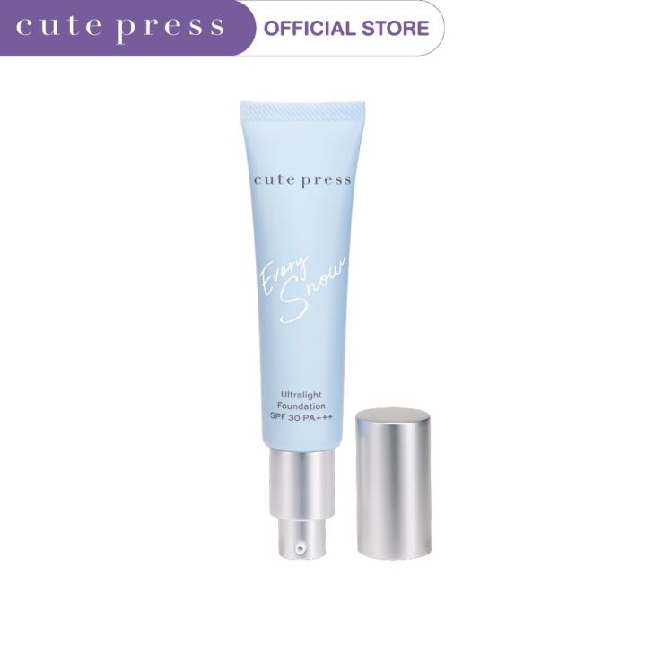 cute-press-ครีมรองพื้น-evory-snow-ultralight-foundation-spf-30-pa