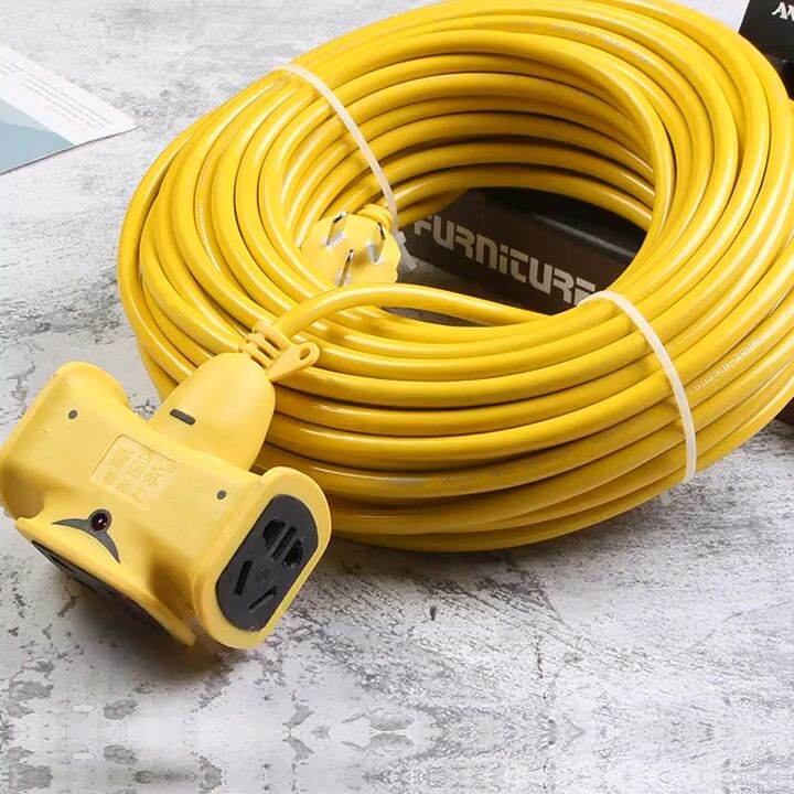 Extension Cord Socket With Cable Extralong Plugin Strip 10/20Meters