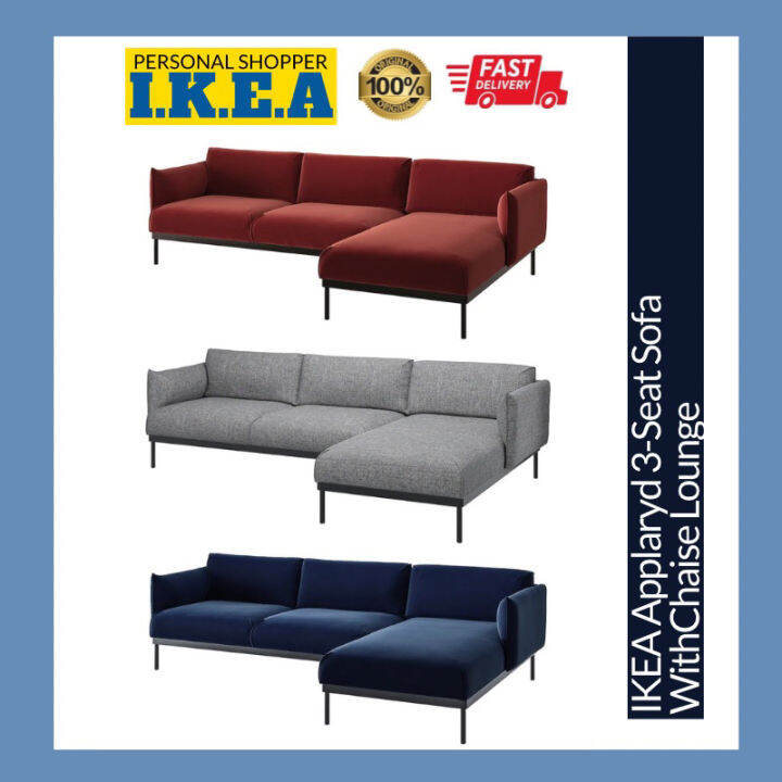 IKEA Applaryd Sofa L Shaped 3 Seat Three Seater Chaise Lounge Lazada