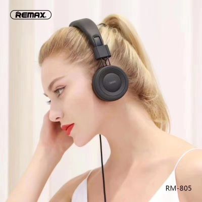 SY Remax RM-805 ของแท้ 100% Wired Headphone For Music And Calls หูฟังแบบครอบหู รองรับ iOS และ Android bestbosss U8SM