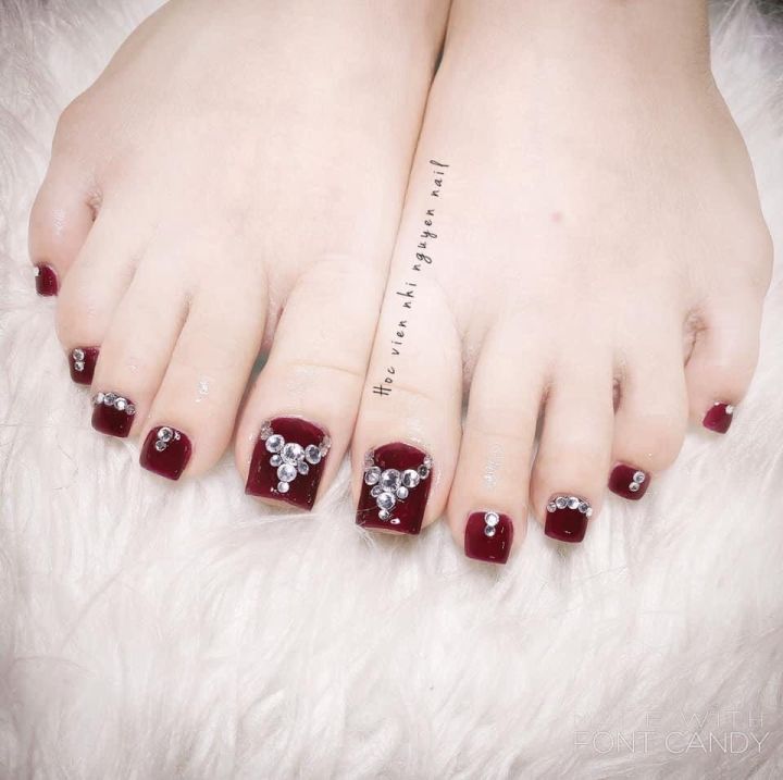 FREESHIP QUÀ TẶNG Móng chân giả giá rẻ nail thiết kế nailsbox Móng úp  chân móng chân giả đính đá  Lazadavn