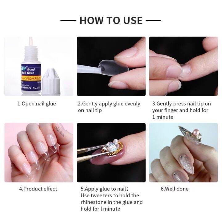 กาวติดเล็บปลอม-กาวติดอะไหล่-กาวชมพู-กาวmxbon-nail-glue-for-false-nail-tips-adhesive-acrylic-nails