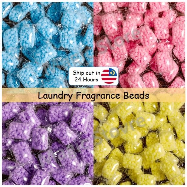 50 Pcs Laundry Fragrance Beads Pewangi manik Sabun Beans Booster Laundry Scent Beads Laundry