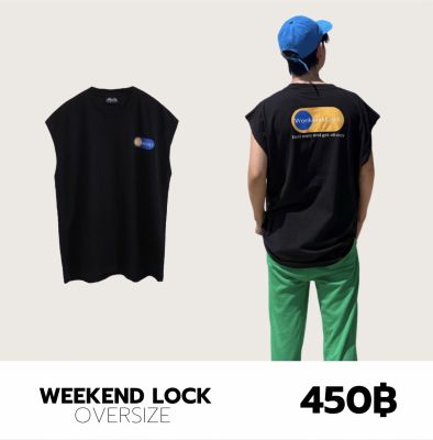 THEBOY-WEEKEND LOCK เสื้อแขนกุดโอเวอร์ไซส์