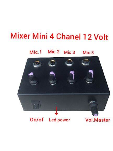 Mixer mini 4 Chanel | Lazada Indonesia