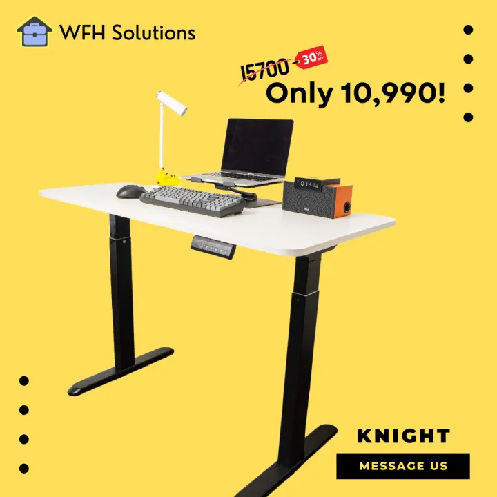 WFH Solutions Black Knight Standing Desk Automatic Single Motor Lazada PH