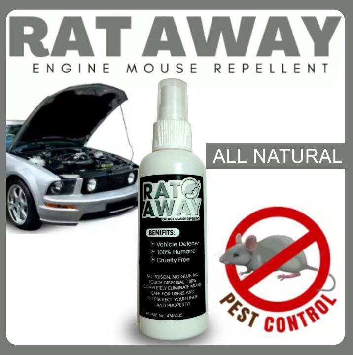 RAT AWAY SPRAY Car Engine Rat Repellent 100ml Rat Killer Lazada PH