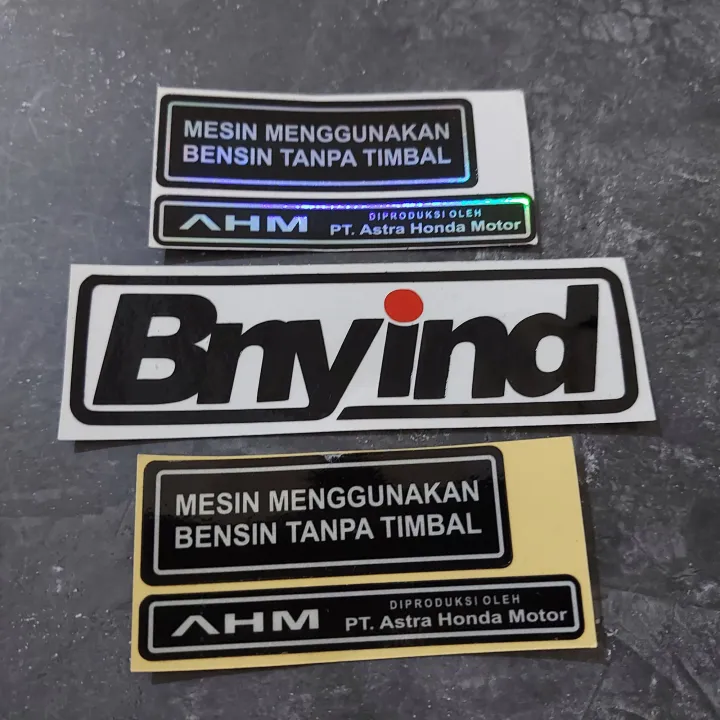 STICKER WARNING PERINGATAN TANKI BENSIN MOTOR HONDA | Lazada Indonesia
