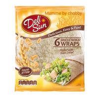 Deli Sun เดลิซัน แผ่นแป้ง แผ่นแป้งตอติญ่า ตอร์ติญ่า แผ่นแป้งพิซซ่า Tortilla wraps แบบธัญพืช