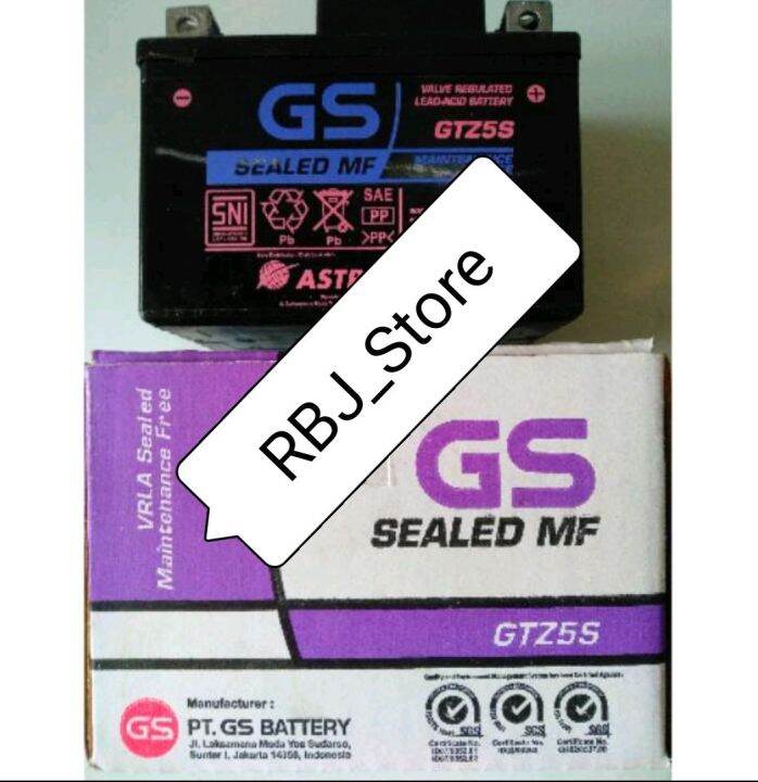 Aki kering (GTZ5S) GS astra asli untuk motor matic | Lazada Indonesia
