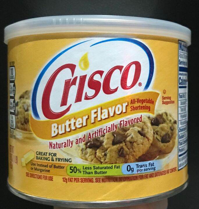 16oz Crisco Butter Flavor All Vegetable Shortening 453g Use Instead of