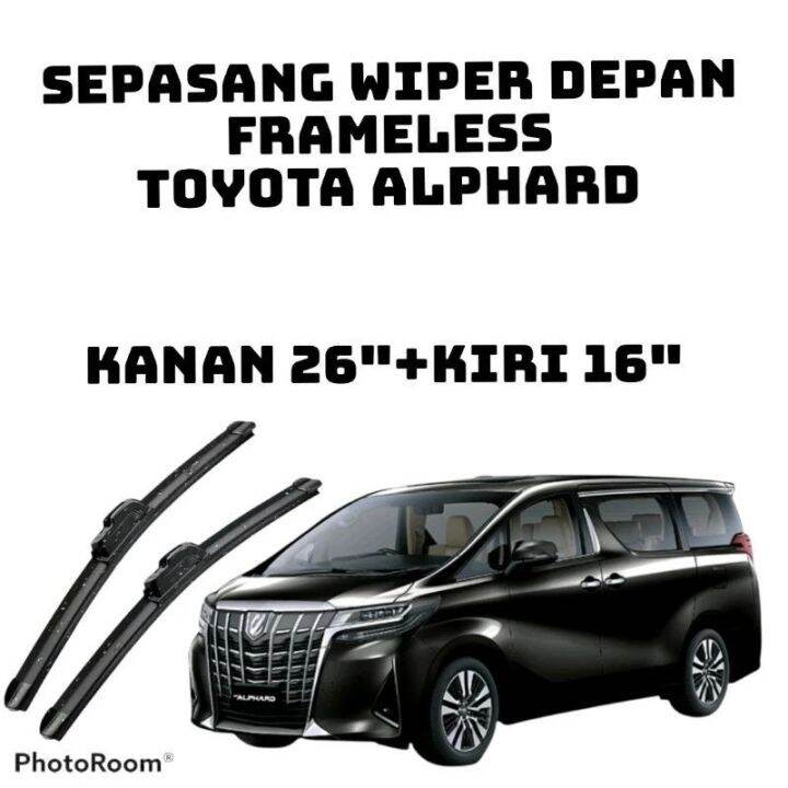 Wiper Frameless Banana Full Karet Toyota Alphard Lazada Indonesia