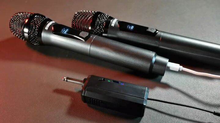 wireless microphone SHURE original Charge mic SRS-1 SRS-2 for videoke ...