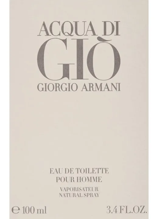 AQUA DI GIO by Giorgio Armani for men, Eau de Toilette Spray  FL oz |  Lazada PH