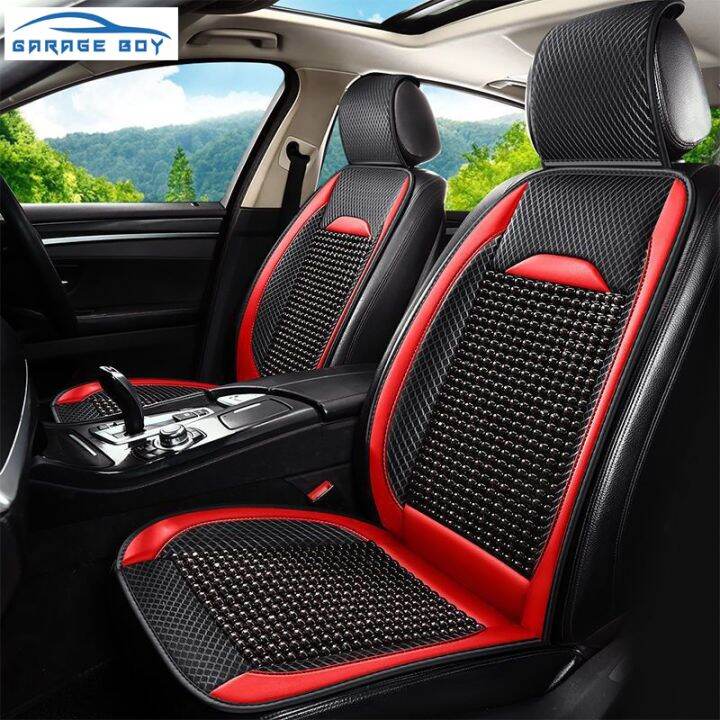 Car seat cover breathable wood bead cushion, leather cushion protection ...