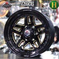 ล้อแม็ก ขอบ16 COSMIS AD-V1 16X8.0 ET10 6H139.7 CB106 สีดำ?ราคาชุด4วง✅ แถมจุ๊บเหล็ก? มีรับประกันนาน 365 วัน✅❤️