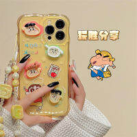 Wansheng เคสโทรศัพท์มือถือลายตุ๊กตาอนิเมะน่ารักลายการ์ตูนสเตอริโอแสนสนุกสนานสำหรับ iphone13promax iPhone 13เคสนิ่มซิลิโคนหุ้มทั้งเครื่องกันกระแทกไอเดียสร้างสรรค์มีห่วงโซ่คล้องมือสำหรับผู้หญิงแบบใหม่สำหรับ11 14Pro 12 14PM