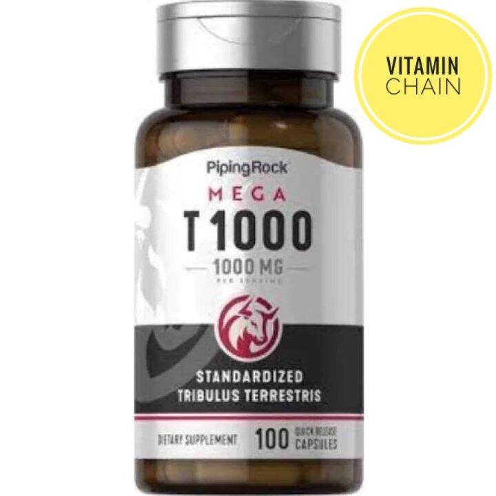🇺🇸 PipingRock Tribulus Mega (Testosteron booster), 1000mg, 100Caps