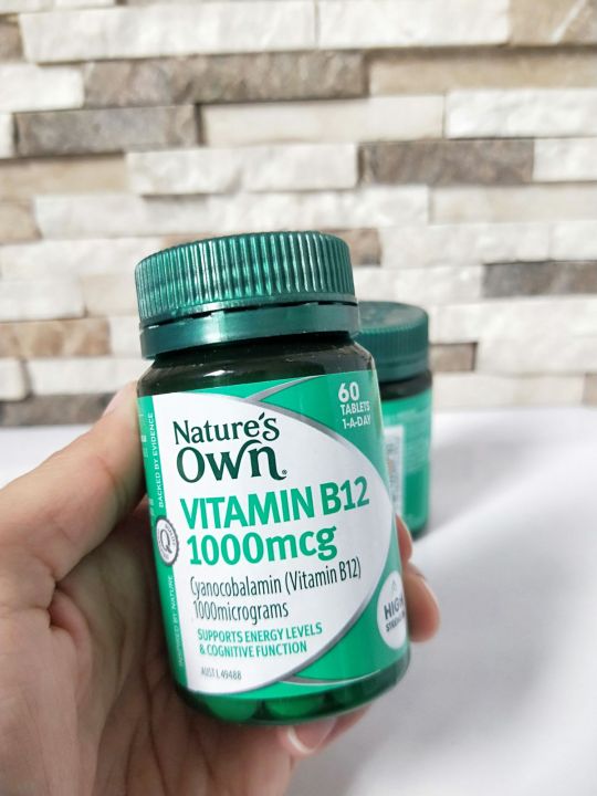 Nature's Own Vitamin B12 1000mcg 60tablets | Lazada PH