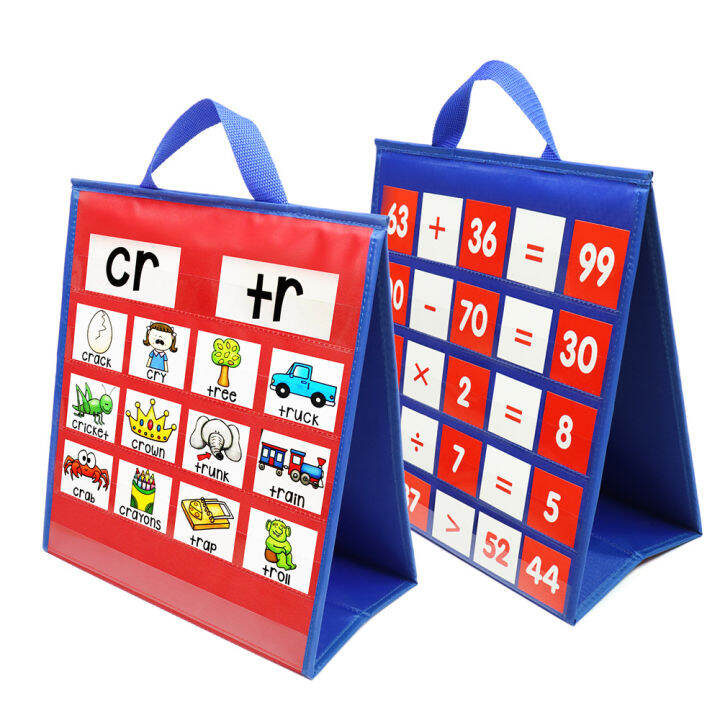 Desktop Teaching Pocket Chart Tabletop Pocket Chart Classroom Display