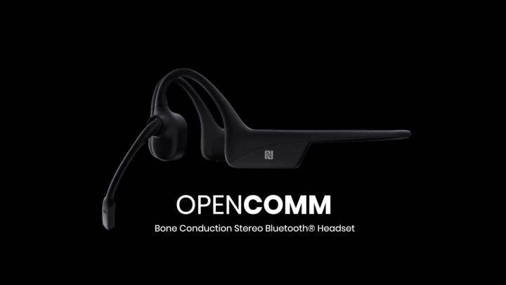 SHOKZ OpenComm Bone Conduction Wireless Bluetooth Headphones