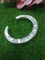 กำไลข้อมือเงินแท้ 95% เงินทำมือ Bangle Sterling Silver 95% Hand Made Silver