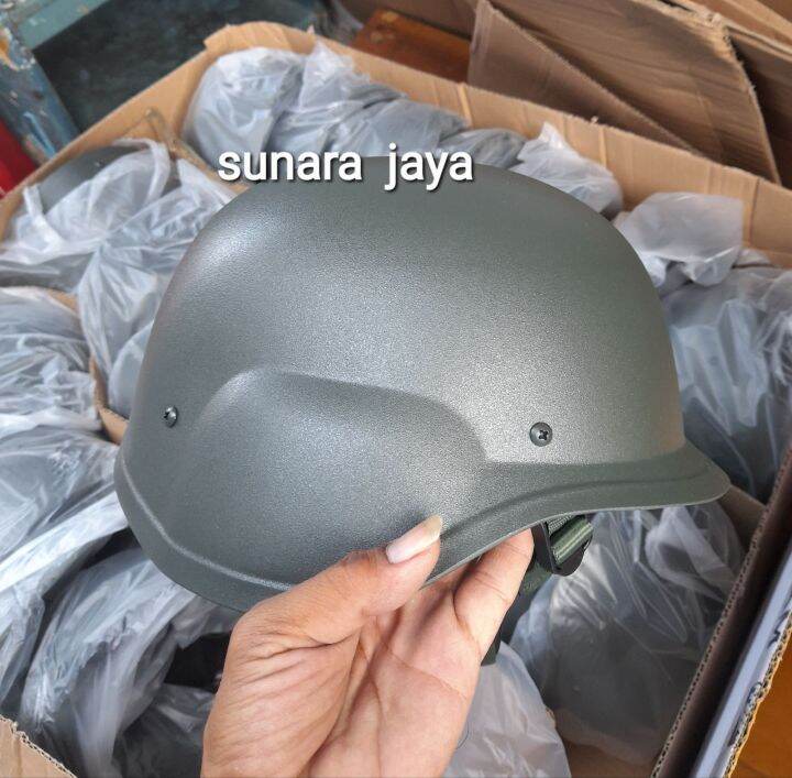helm tempur TNI hijau Lazada Indonesia