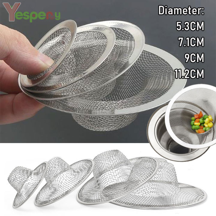 YESPERY Straw Hat Shaped Kitchen Sink Filter Stainless Steel Mesh Sink ...