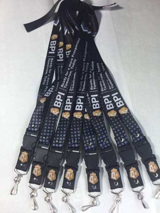 READY MADE BPI LANYARD DESIGN ID LACE/ID SLING (BLACK) | Lazada PH