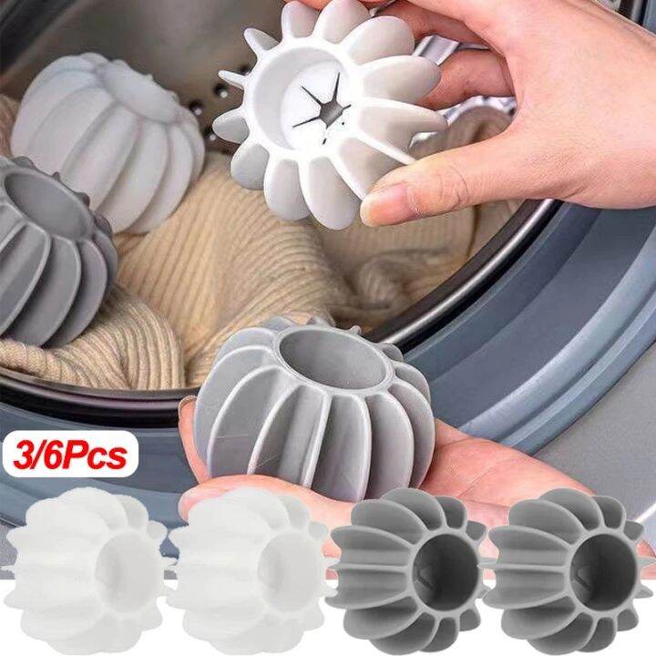 3 6pcs Silicone Magic Laundry Ball Reusable Clothes Hair Cleaning Tool 3-6pcs-silicone-magic-laundry-ball-reusable-clothes-hair-cleaning-tool