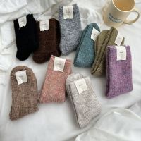 ? ถุงเท้ากันหนาว Wool Socks รหัส SK05 ถุงเท้าวูล ถุงเท้าไหมพรม ฟรีไซส์