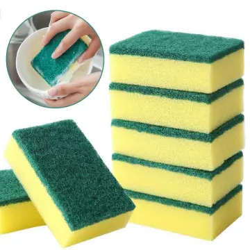 2Pcs Large Cross Cut Durable Soft Foam Grid Sponge Rinseless