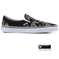 VANS SLIP ON PEACE PAISLEY BLACK TRUE WHITE  (สินค้ามีประกันแท้)